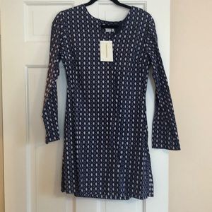 American Holiday navy and white tunic, size small. New with tags